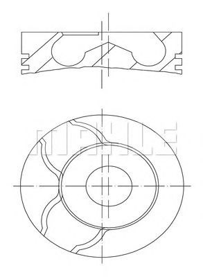Поршень в сборе 0220102 MAHLE