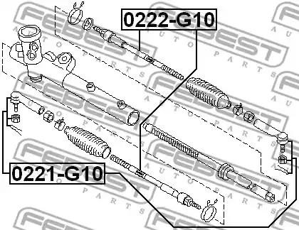 Рулевая тяга 0222G10 FEBEST