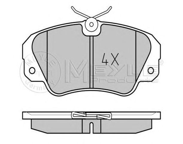 Колодки тормозные передние дисковые 0252136819 MEYLE