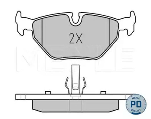 Колодки дисковые  0252193417PD MEYLE