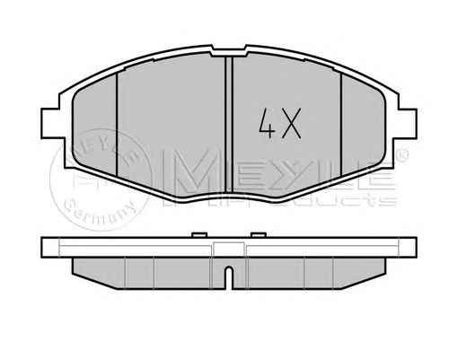 Колодки тормозные передние дисковые 0252324117 MEYLE
