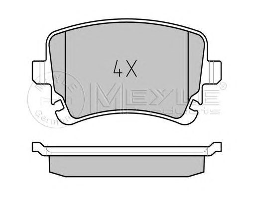 Колодки тормозные дисковые комплект 0252332617PD MEYLE