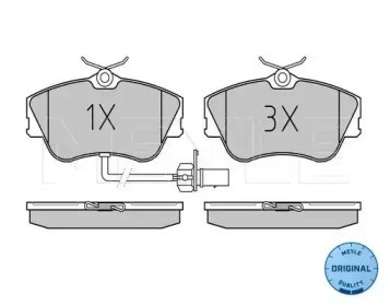 Колодки передние 0252344519W MEYLE