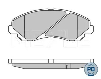 Колодки тормозные дисковые комплект 0252358416PD MEYLE