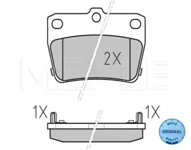 MEYLE 0252365614W Колодки тормозные передние дисковые в наличии Днепр
