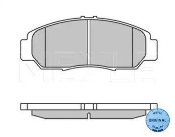 Колодки гальмівні передні, дискові 0252372916W Meyle
