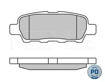 Задние колодки 0252387114PD MEYLE