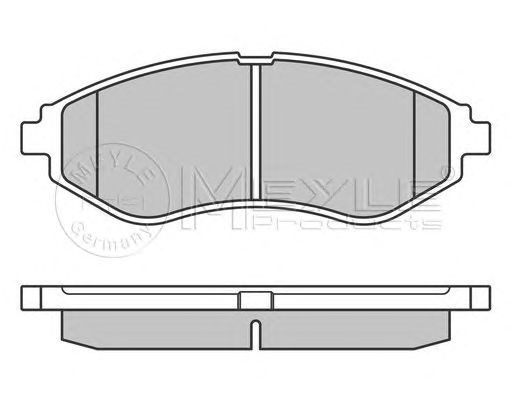 Колодки гальмівні передні, дискові 0252397417 Meyle