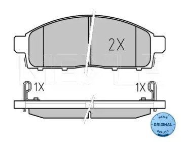 Колодки тормозные передние дисковые 0252452916W MEYLE