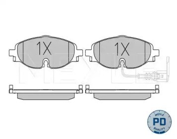 Колодки гальмівні передні, дискові 0252568320PD Meyle