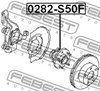 Подшипник в сборе со ступицей передний 0282S50F FEBEST