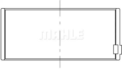 Поршень в комплекте на 1 цилиндр, 1-й ремонт (+0,25) 028PI00100001 MAHLE