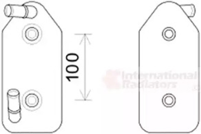 Радиатор АКПП 03003356 VAN WEZEL
