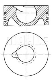 Поршень в сборе 0304000 MAHLE