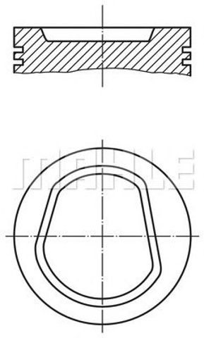 Поршня, 2-й ремонт 0304202 MAHLE