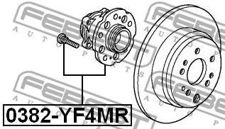 0382YF4MR Задняя ступица купить Чернигов