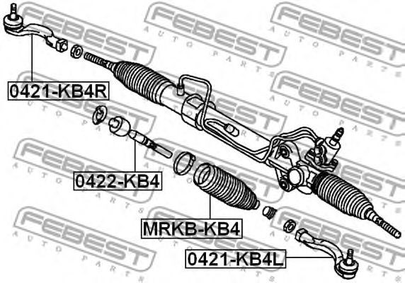 0422KB4 FEBEST Рулевая тяга купить в Николаев