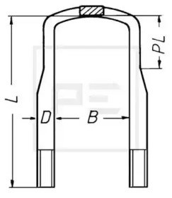 Скоба рессоры 04507100A PE AUTOMOTIVE