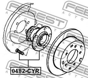 FEBEST 0482CYR Ступица задняя в наличии Запорожье