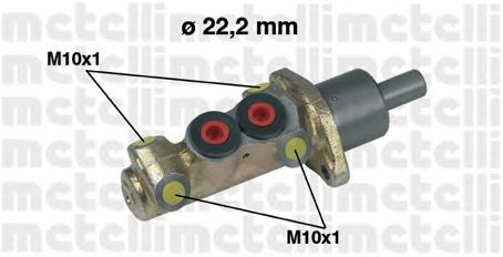 Цилиндр главный тормоза (гидротормозов) 050196 METELLI