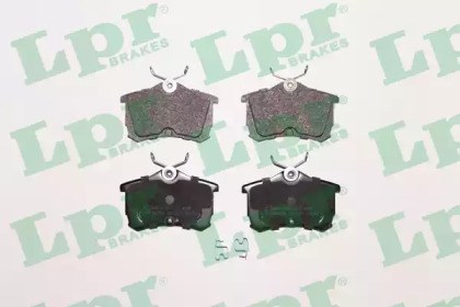 Комплект задних колодок 05P1037 LPR