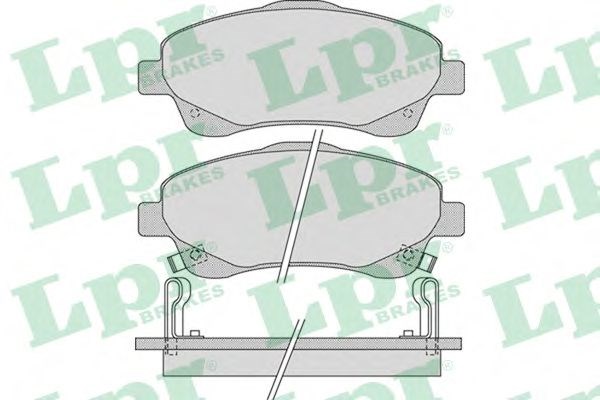 LPR 05P1114 Колодки тормозные передние дисковые в наличии Житомир
