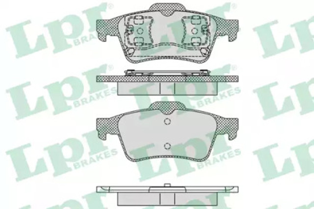 Колодки гальмові задні, дискові 05P1189 LPR