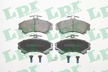Колодки тормозные дисковые комплект 05P1221 LPR