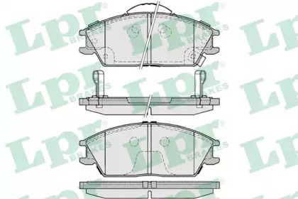 Колодки гальмівні передні, дискові 05P1222 LPR