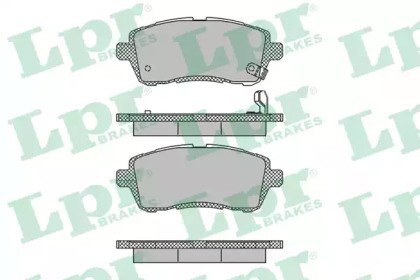Передние тормозные колодки 05P1464 LPR
