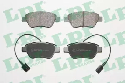 Колодки тормозные дисковые комплект 05P1656 LPR