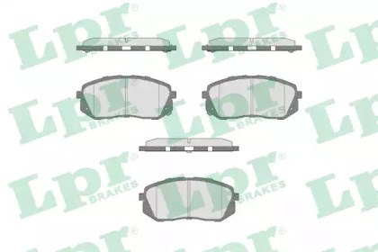 Колодки тормозные передние дисковые 05P1689 LPR