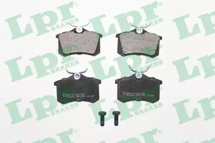 Колодки на тормоз задний дисковый 05P1788 LPR
