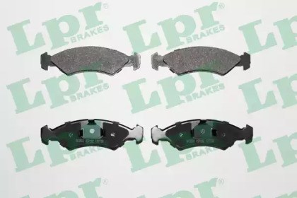 Колодки тормозные дисковые комплект 05P232 LPR