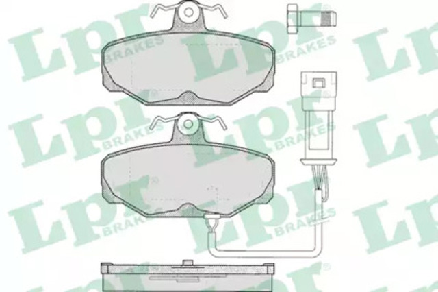 Колодки на тормоз задний дисковый 05P279 LPR
