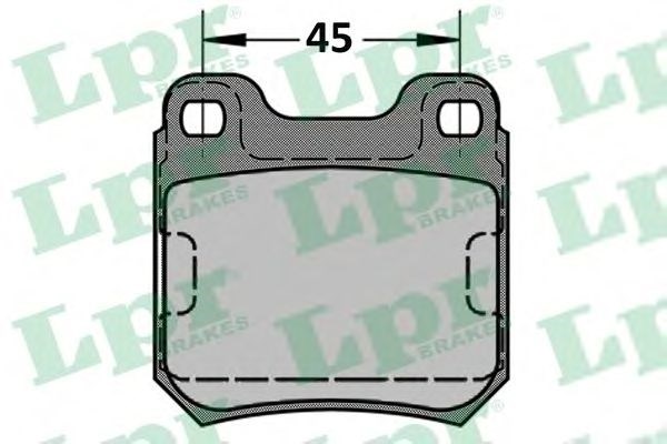 Колодки на тормоз задний дисковый 05P334 LPR