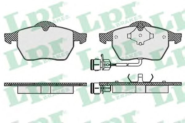Колодки тормозные передние дисковые 05P453 LPR