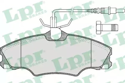 Передние тормозные колодки 05P619 LPR