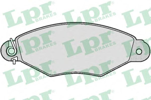 LPR 05P662 Колодки тормозные передние дисковые в наличии Николаев