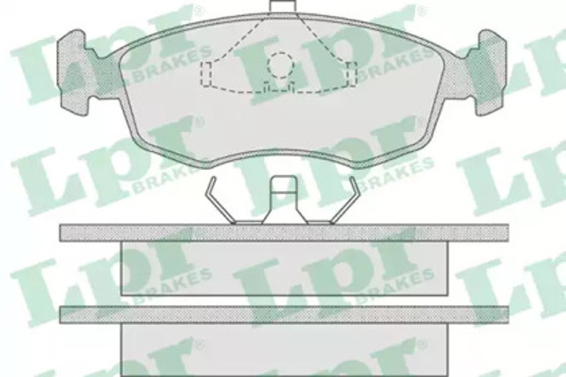 Колодки тормозные передние дисковые 05P678 LPR