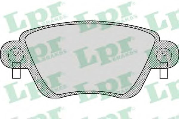 Колодки тормозные задние, дисковые 05P897 LPR