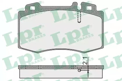 Колодки передние 05P899 LPR
