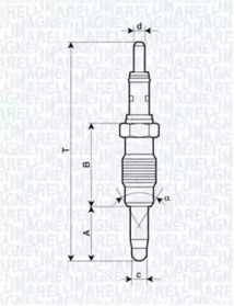 Свечи накала 062900011304 MAGNETI MARELLI