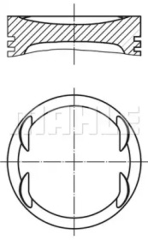 Поршень в сборе 0831301 MAHLE
