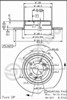 Задний дисковый тормоз 08558011 BREMBO