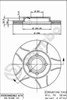 Передний тормозной диск 09516675 BREMBO