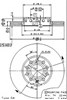 Передний тормозной диск 09574521 BREMBO