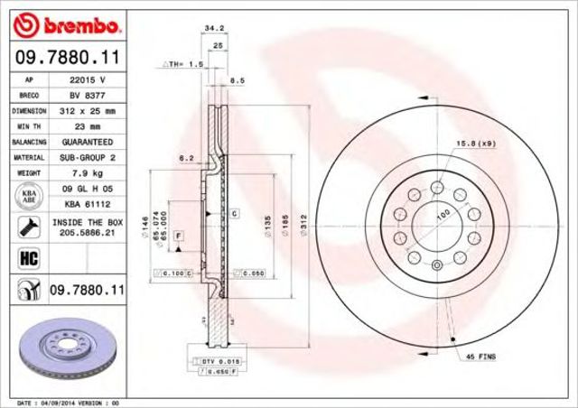 0978801X Brembo