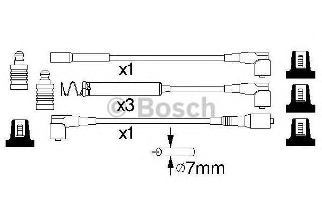 Провода зажигания 0986356747 BOSCH