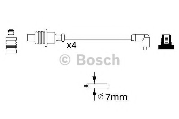 Провода высоковольтные 0986356767 BOSCH
